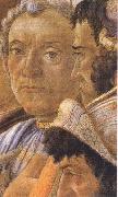 Sandro Botticelli, White-haired man in group at right